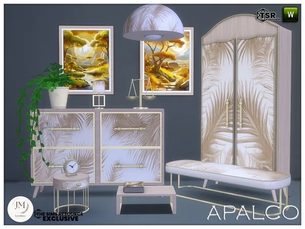 Mix Apalco bedroom2 - The Sims 4 Custom Content