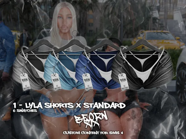Alpha BEORN Lyla Shorts Standard Version - The Sims 4 Custom Content
