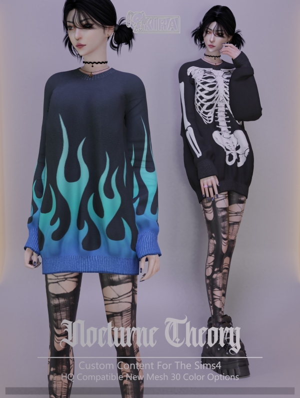 Alpha Kira_Nocturne Theory by kira_s4 - The Sims 4 Custom Content