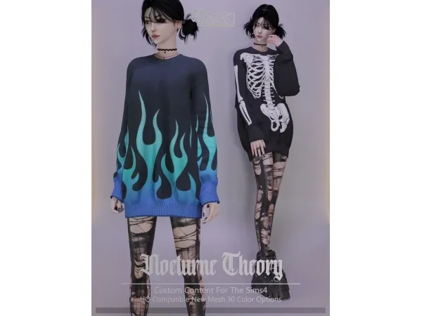 Alpha Kira_Nocturne Theory - The Sims 4 Custom Content