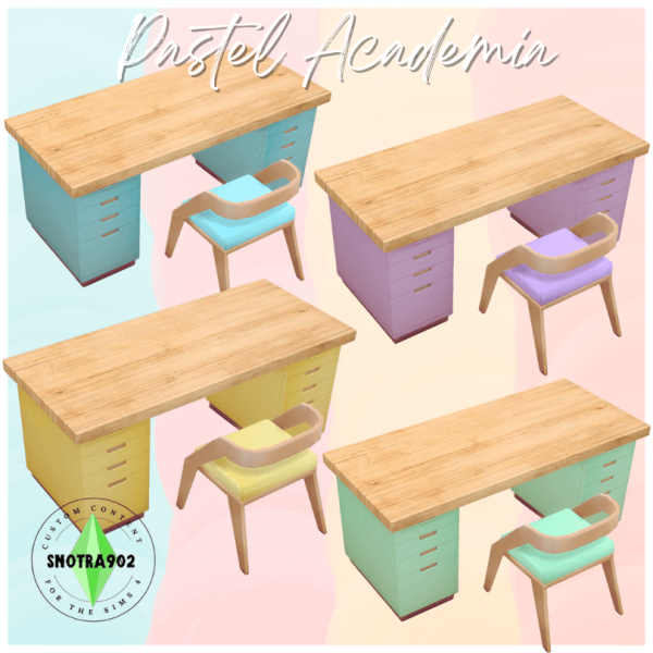 Maxis Match Pastel Academia by simsfinds - The Sims 4 Custom Content