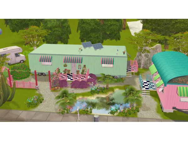 Lovie Trailers 2x3 Minimal by simsfinds - The Sims 2 Custom Content