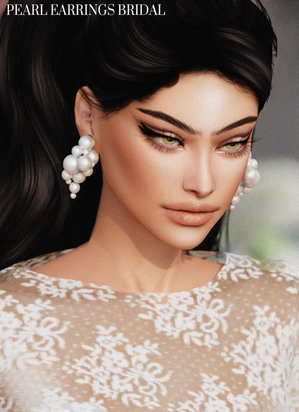 Alpha JUN BRIDAL PEARL by simsfinds - The Sims 4 Custom Content