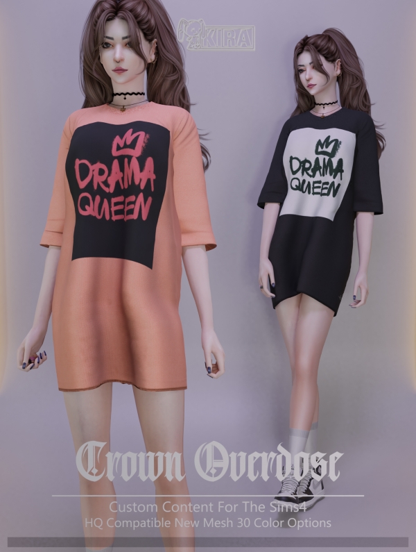 Alpha Kira_Crown Overdose by kira_s4 - The Sims 4 Custom Content