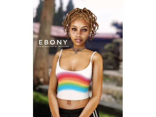 Sims 4 Ebony u2661 (Sim Download)