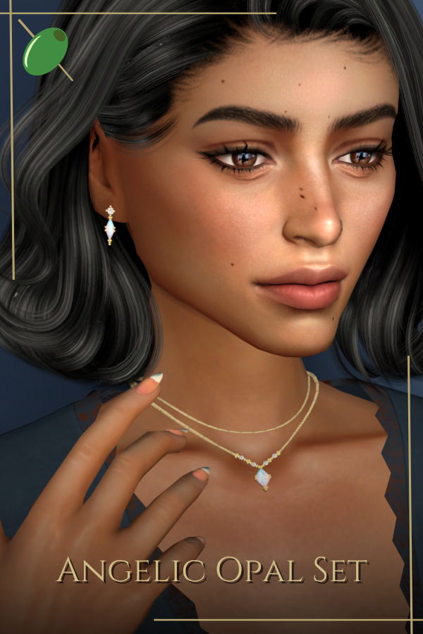 Mix Angelic Opal Set by pitted0live - The Sims 4 Custom Content