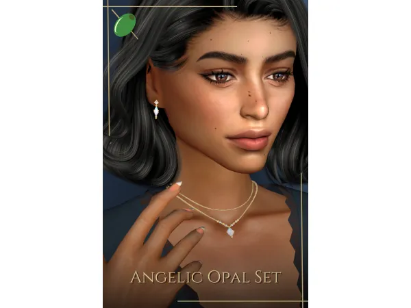 Mix Angelic Opal Set - The Sims 4 Custom Content