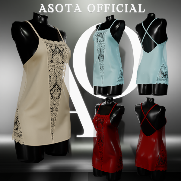 Alpha [ASOTA OFFICIAL] Vinny Lingerie by asotaofficial - The Sims 4 Custom Content