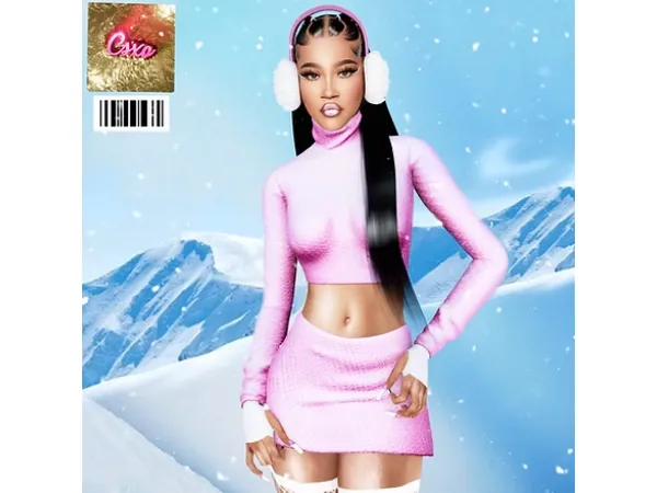 Alpha Ice Queen Set Imari Hair by cecesimsxo - The Sims 4 Custom Content