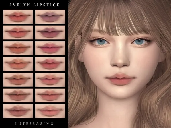 Alpha evelyn lipstick - The Sims 4 Custom Content