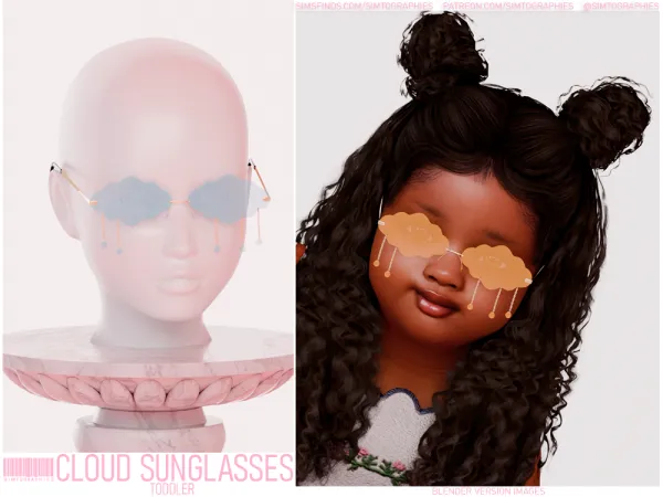 Alpha Cloud Sunglasses by simtographies - The Sims 4 Custom Content
