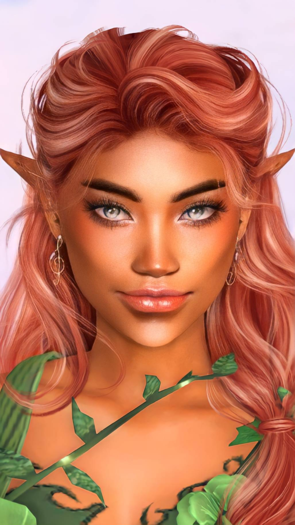 Alpha Natarine Greens Nature Elf by simsfinds - The Sims 4 Custom Content