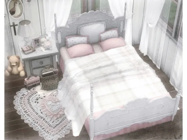 Alpha faded blankets (severinka agnes blanket recolor) by gh0stlyvisage - The Sims 4 Custom Content