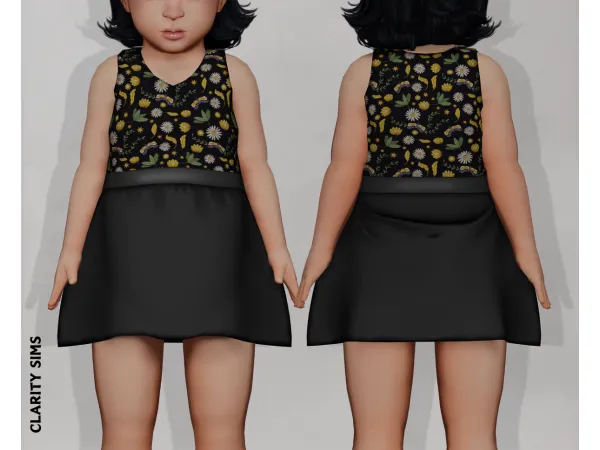 Alpha Dellian Dress Toddler - The Sims 4 Custom Content