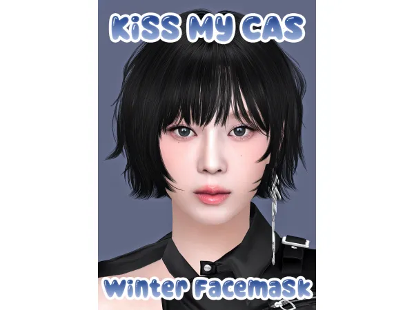 Alpha AESPA WINTER FACEMASK SIM by KissMyCAS - The Sims 4 Custom Content