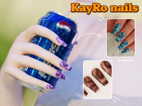 Alpha KayRo Nails - The Sims 4 Custom Content