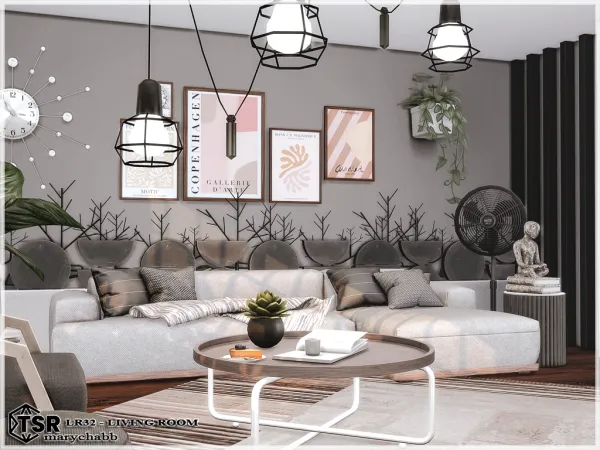 Alpha LR32 Living Room - The Sims 4 Custom Content