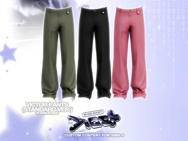Alpha DIOS Victor Pants (Standard Version) - The Sims 4 Custom Content