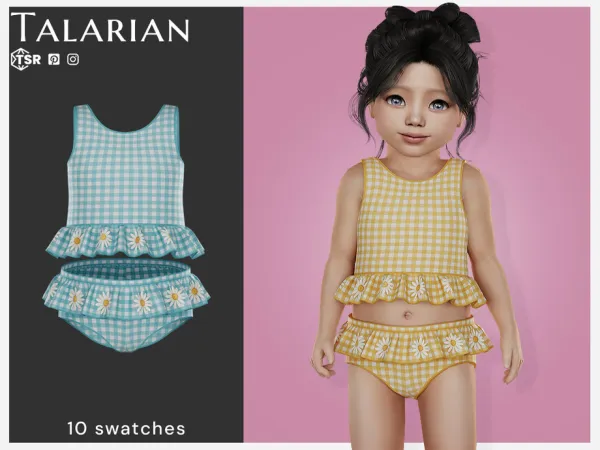 Mix Margot Swimsuit Set by talarian - The Sims 4 Custom Content