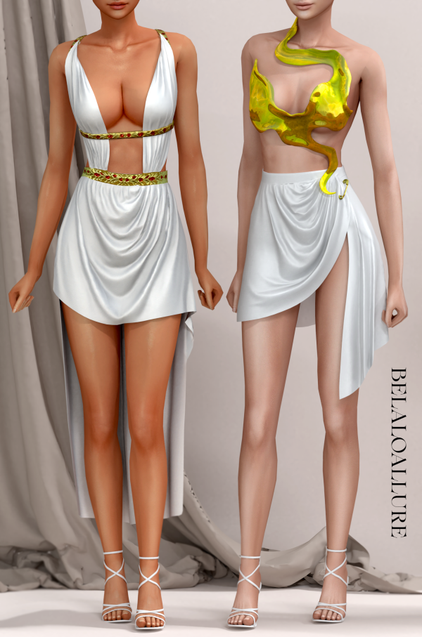 Alpha Belaloallure Grecian goddess by simsfinds - The Sims 4 Custom Content