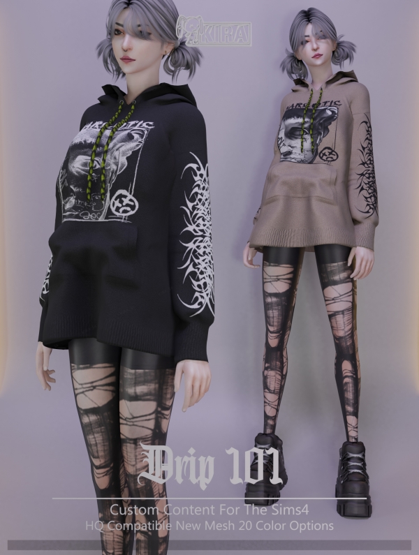 Alpha Kira_Drip 101 by kira_s4 - The Sims 4 Custom Content