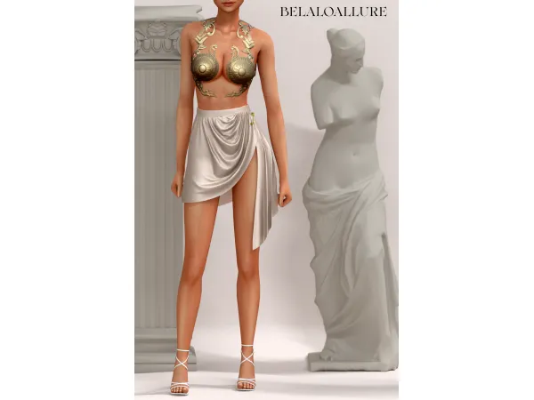 Alpha Belaloallure Grecian goddess - The Sims 4 Custom Content