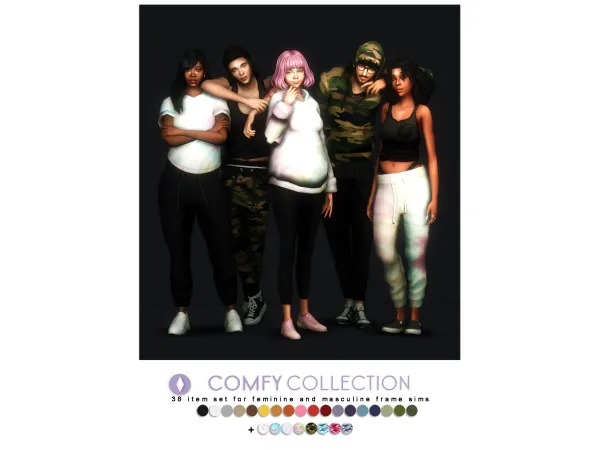 Maxis Match The Ultimate Comfy Set by nucrests - The Sims 4 Custom Content