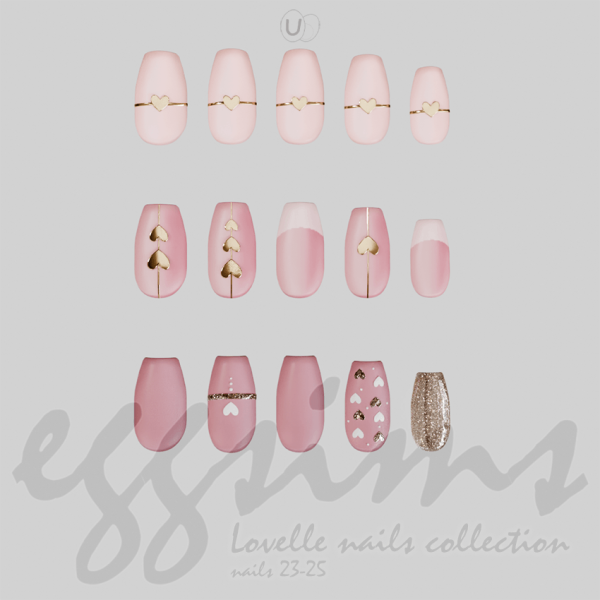 Alpha Lovelle nails collection by simsfinds - The Sims 4 Custom Content