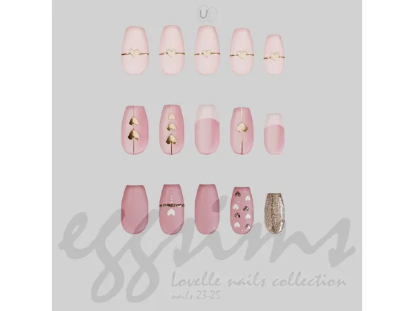 Alpha Lovelle nails collection by eggu_sims - The Sims 4 Custom Content
