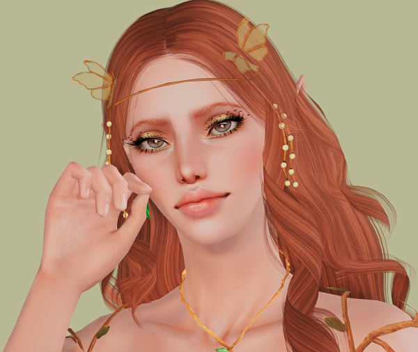 4to3 Cadence Butterflies Headband ACC by simsfinds - The Sims 3 Custom Content