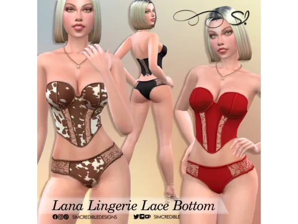 Mix Lana Lace Bottom - The Sims 4 Custom Content