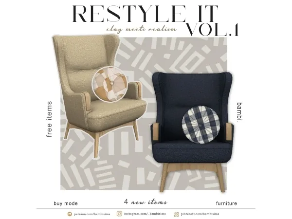 Mix restyle it vol1 - The Sims 4 Custom Content
