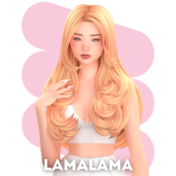 Maxis Match Hair Roni by simsfinds - The Sims 4 Custom Content