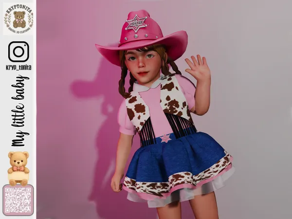 Mix Cowboy Toddler - The Sims 4 Custom Content