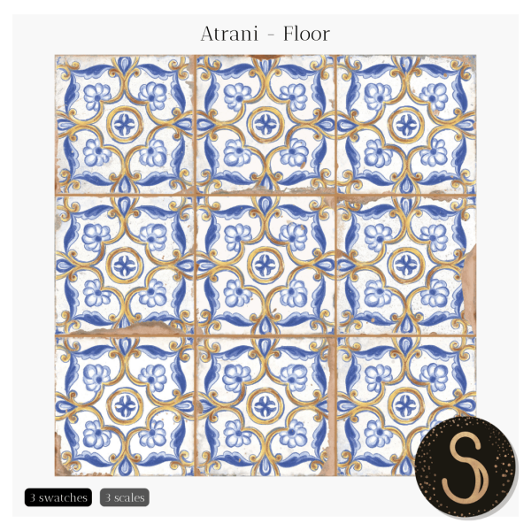 Alpha Sims4Luxury Atrani Floors by simsfinds - The Sims 4 Custom Content