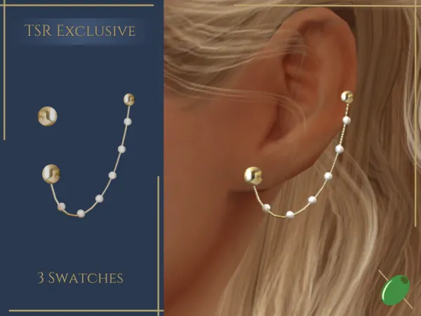 Mix Glade Earrings - The Sims 4 Custom Content