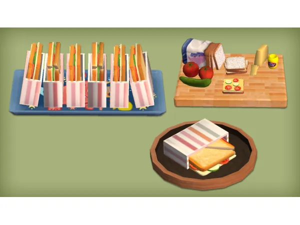 jacky93sims llamatail Healthy Food Set by simsfinds - The Sims 2 Custom Content