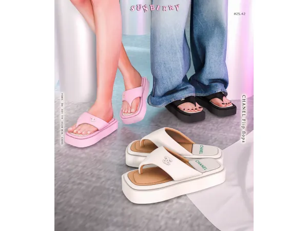 [SUNBERRY] #25.42_Flip flops
