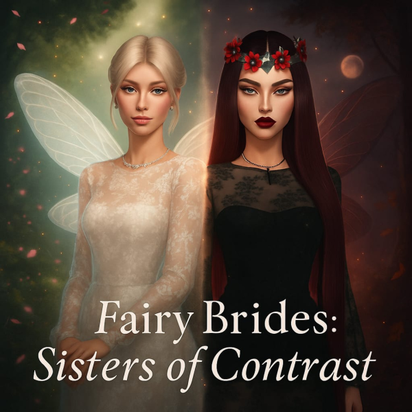 Alpha Fairy Brides of Light Shadow by yolimi - The Sims 4 Custom Content