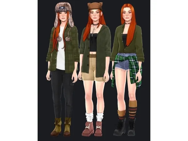 Maxis Match Wendy Gravity Falls - The Sims 4 Custom Content