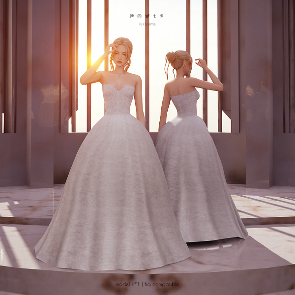 Maxis Match Dress n Wedding Collection by luxysims - The Sims 4 Custom Content