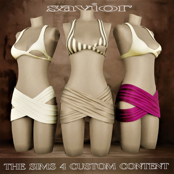 Alpha Svr_Summer Holiday Outfit by saviorts4 - The Sims 4 Custom Content