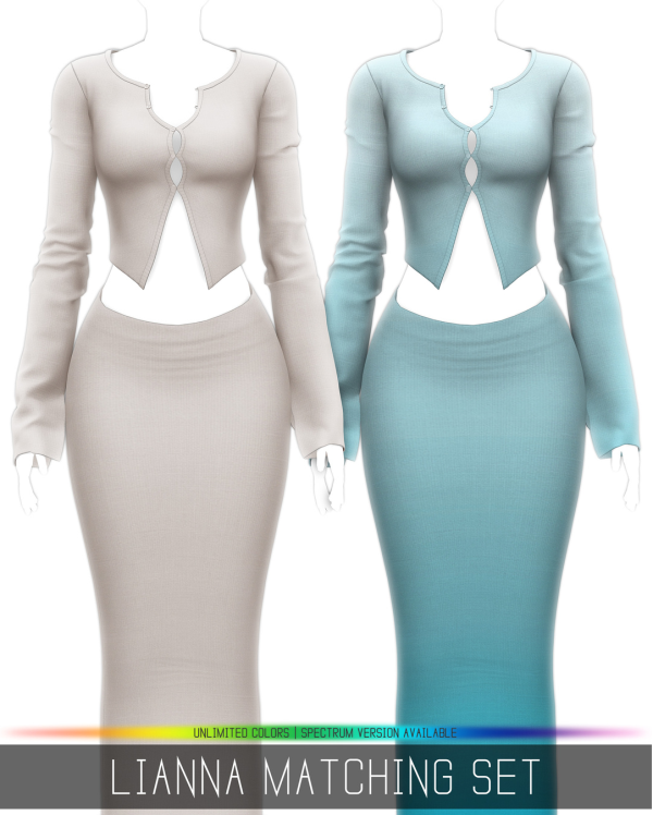 Alpha LIANNA MATCHING SET by simsfinds - The Sims 4 Custom Content