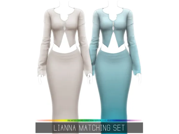 Alpha LIANNA MATCHING SET by simpliciaty - The Sims 4 Custom Content