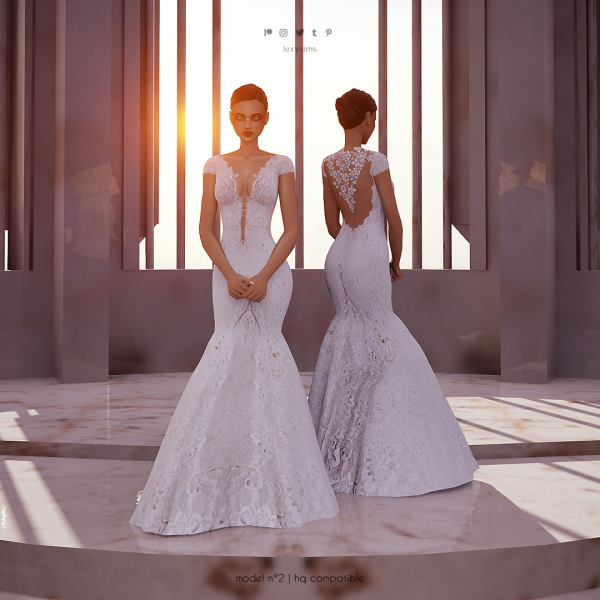 Maxis Match Dress n Wedding Collection by luxysims - The Sims 4 Custom Content