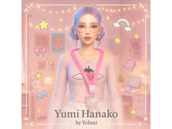Alpha Meet Yumi Hanako u2013 A Soft Girl in a Kawaii World by yolimi - The Sims 4 Custom Content
