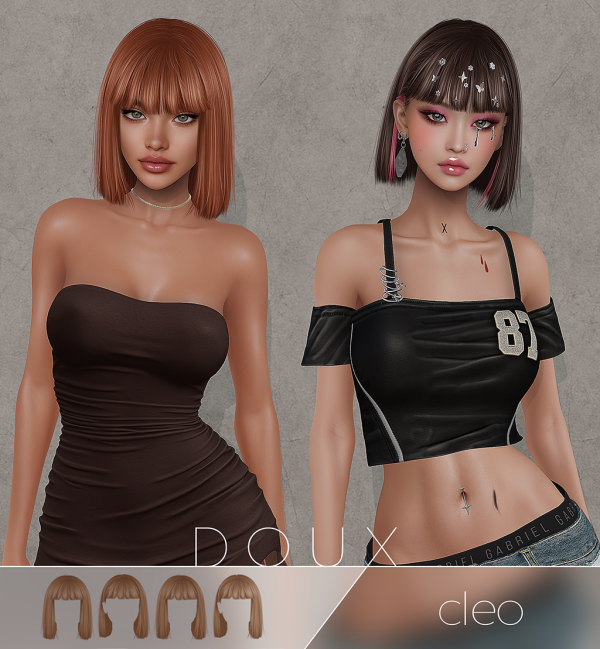 Alpha Doux Cleo Hairstyle by douxhair - The Sims 4 Custom Content