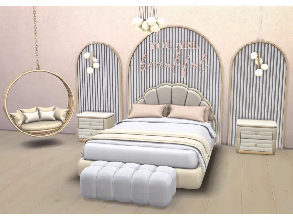 Mix Modern Bedroom Part 1 - The Sims 4 Custom Content