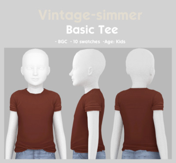 Maxis Match Maxis Match T shirts for Kids simmer by simsfinds - The Sims 4 Custom Content