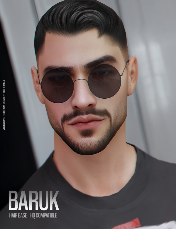 Alpha VOLKS HAIR BASE N03 [Brown] by volkstonesims - The Sims 4 Custom Content